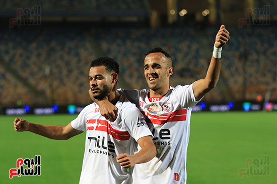 احتفال نبيل عماد دونجا لاعب الزمالك (1)