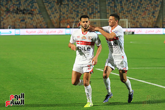 احتفال نبيل عماد دونجا لاعب الزمالك (7)