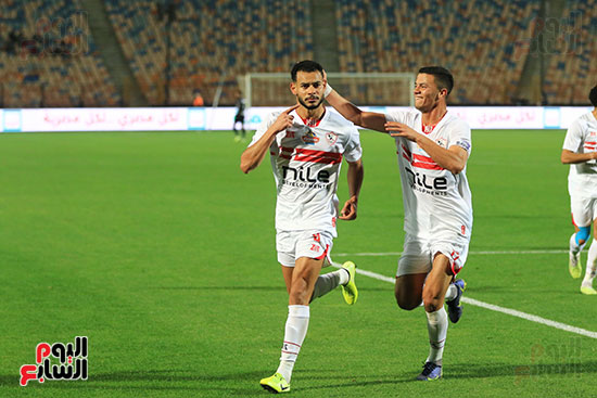 احتفال نبيل عماد دونجا لاعب الزمالك (10)