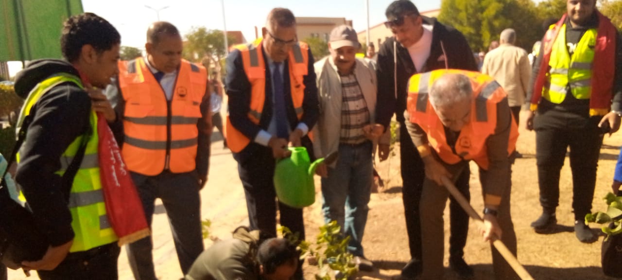 أثناء زراعة الأشجار