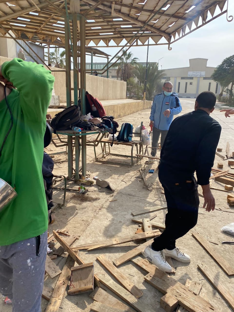 أثناء تأهيل المقاعد