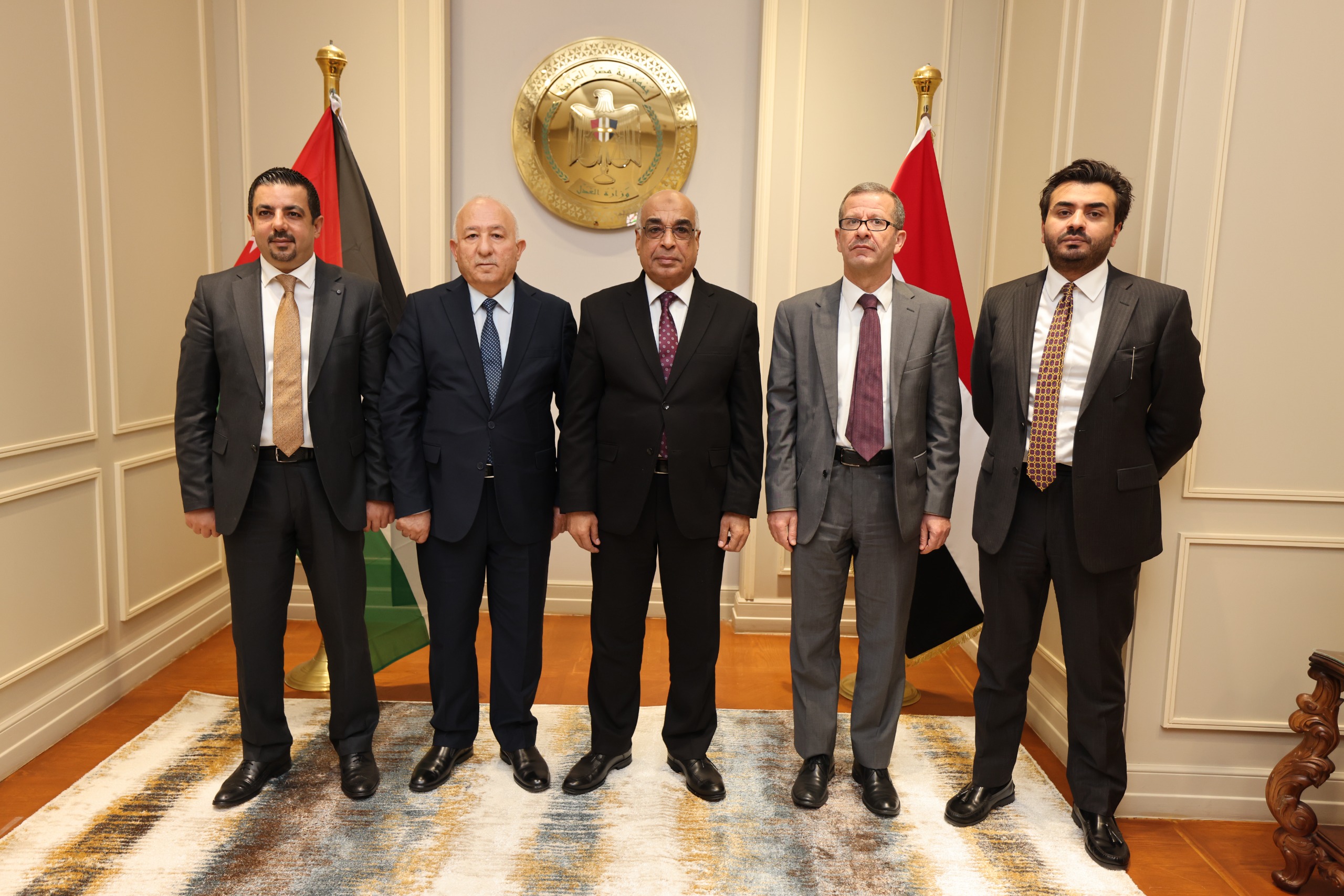 وزير العدل والوفد القضائى الاردنى