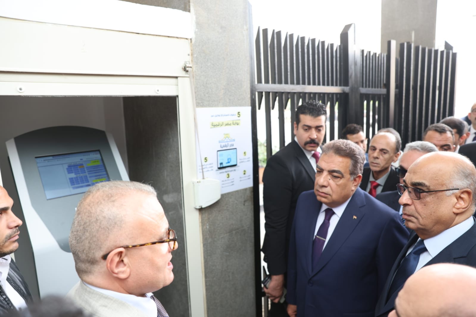 وزير العدل يتفقد محكمة جنوب المنصورة (9)