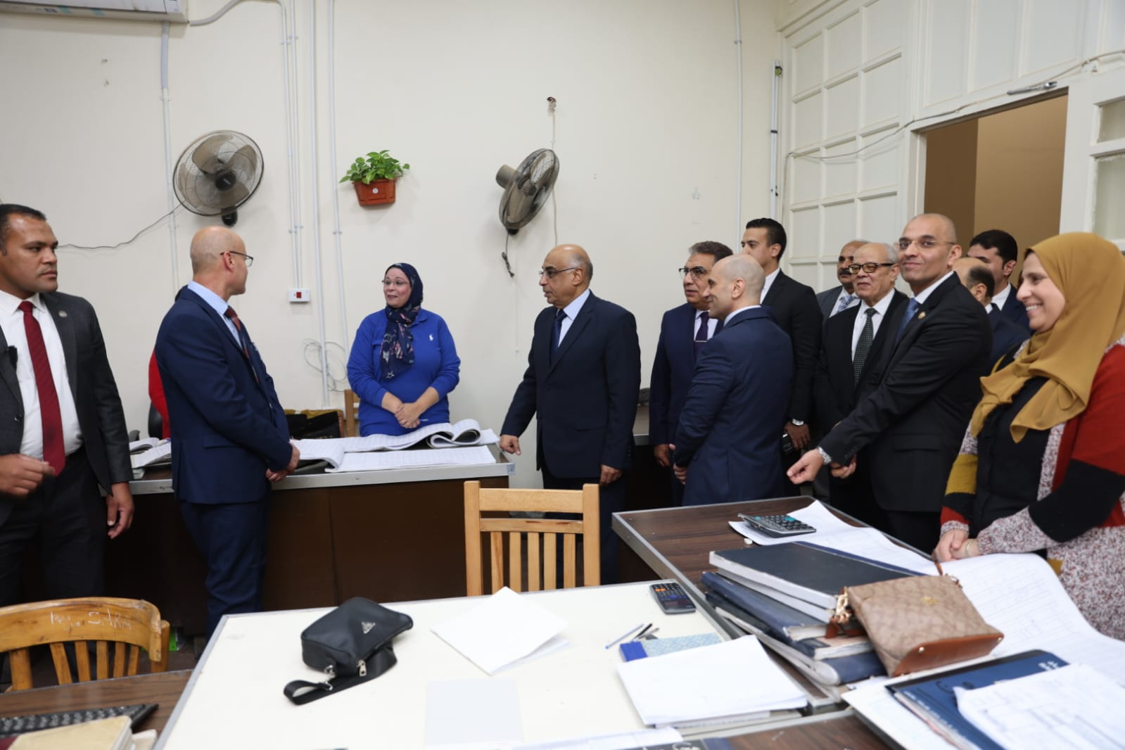 وزير العدل يتفقد محكمة جنوب المنصورة (11)