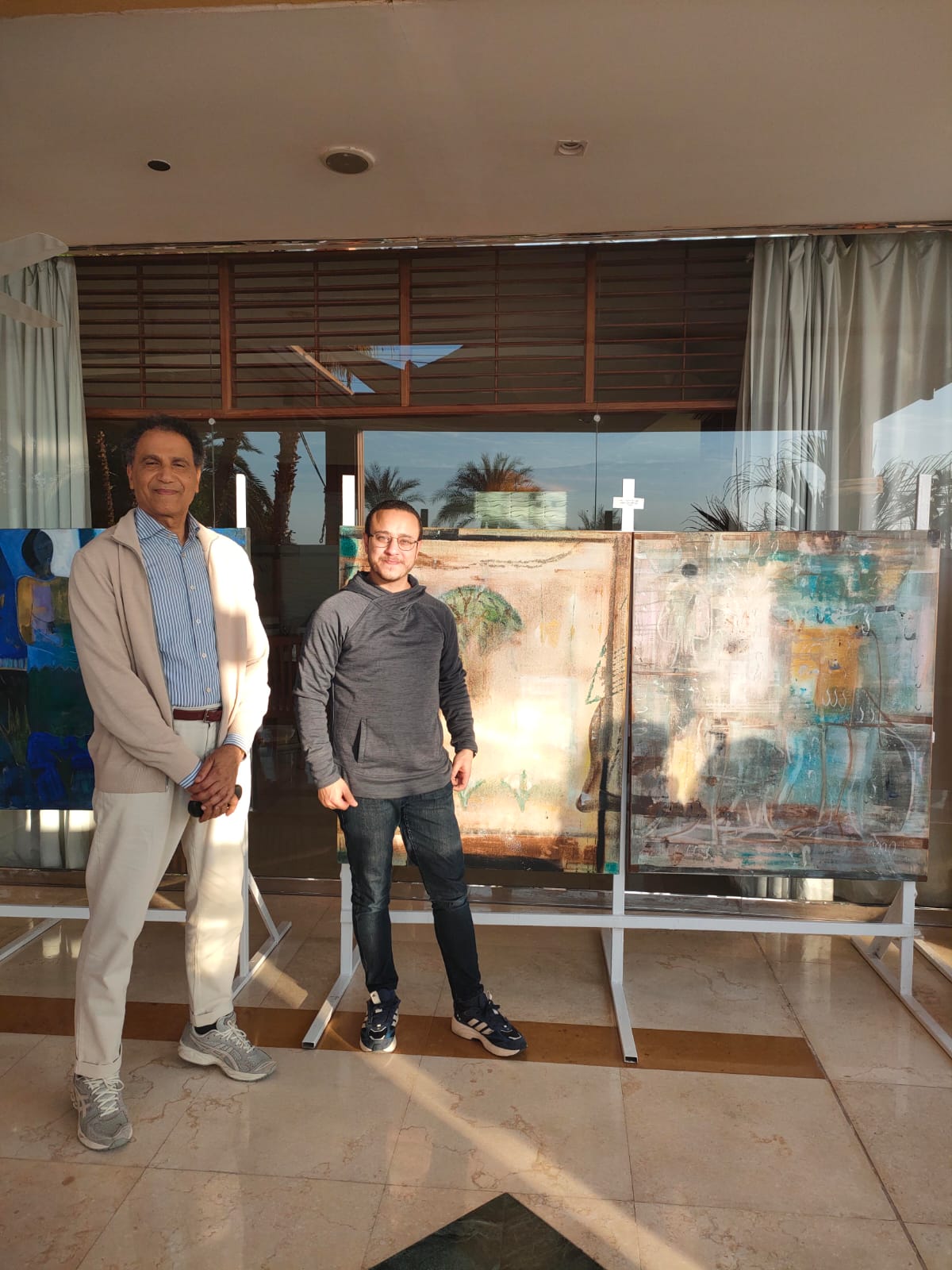 عصام معروف والزميل محمد فؤاد