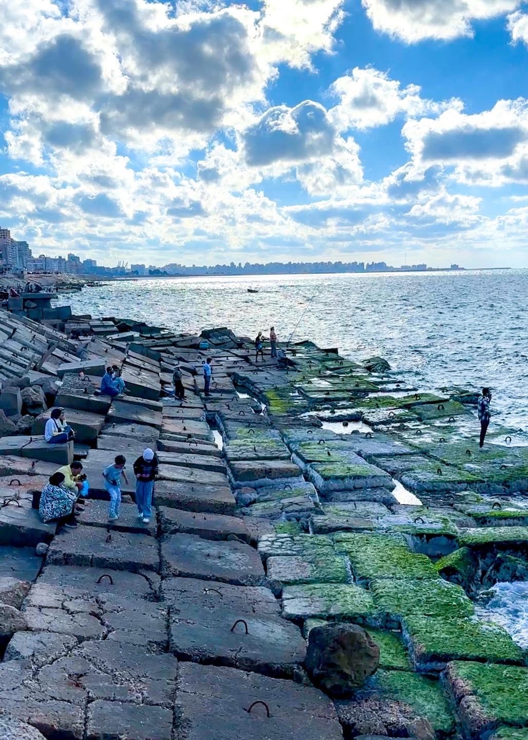 كورنيش الاسكندرية فى الشتاء