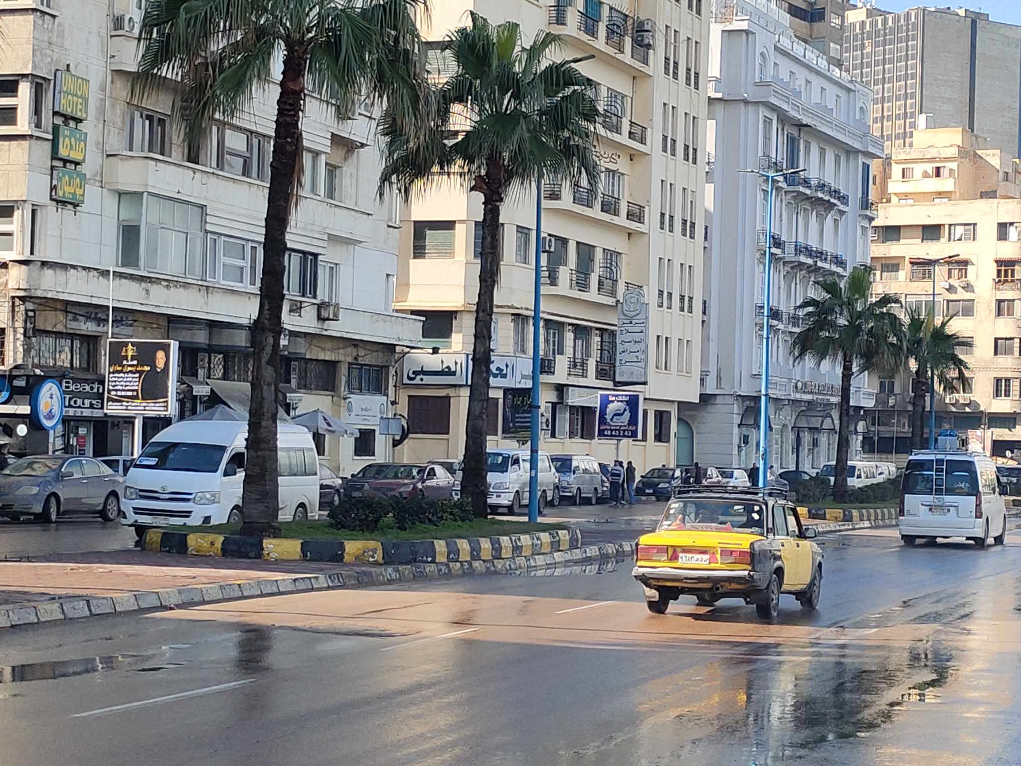 أمطار وشمس أجواء الإسكندرية اليوم