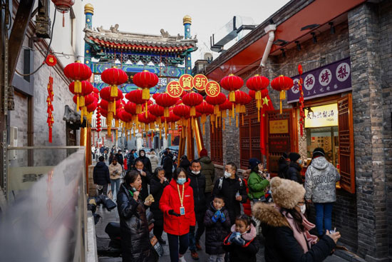 الفوانيس الحمراء فى شوارع الصين