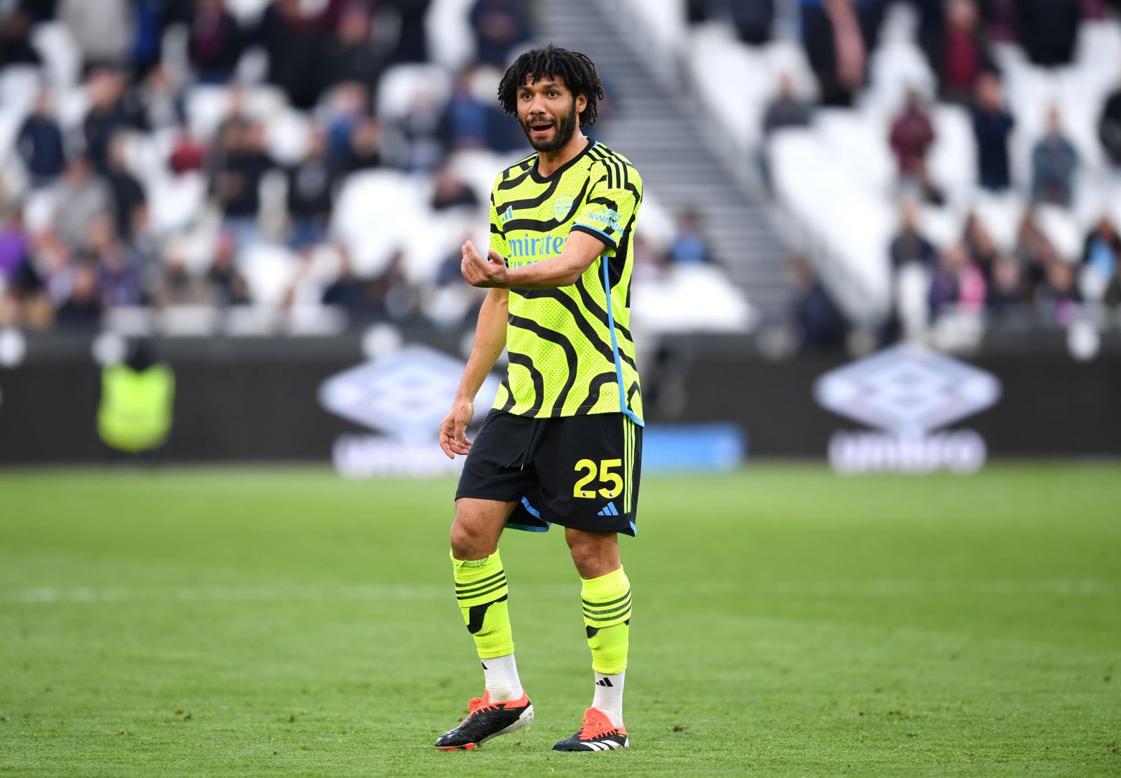 Mohamed Elneny dans un maillot d'Arsenal