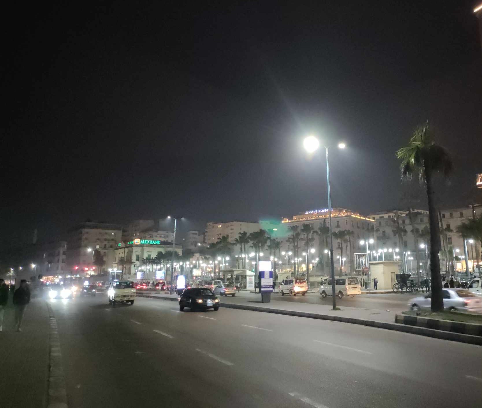 الطقس اليوم  في الإسكندرية ليلا