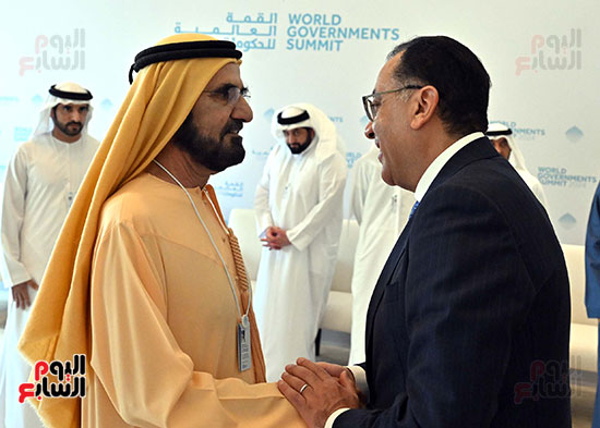 حاكم دبى يستقبل رئيس الوزراء الدكتور مصطفى مدبولى (2)
