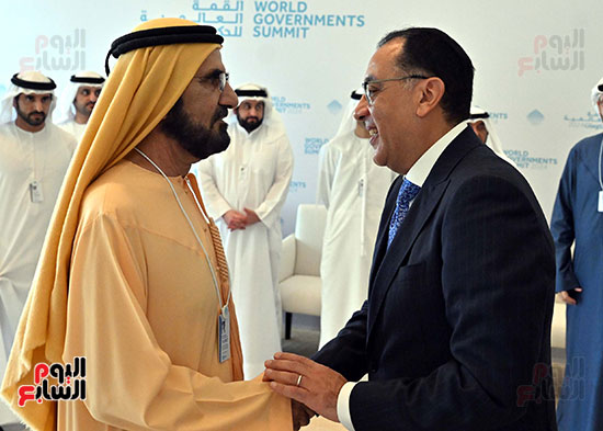 حاكم دبى يستقبل رئيس الوزراء الدكتور مصطفى مدبولى (3)