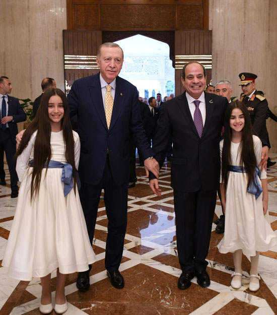الرئيس السيسي يستقبل الرئيس التركى رجب طيب أردوغان فى قصر الاتحادية (1)