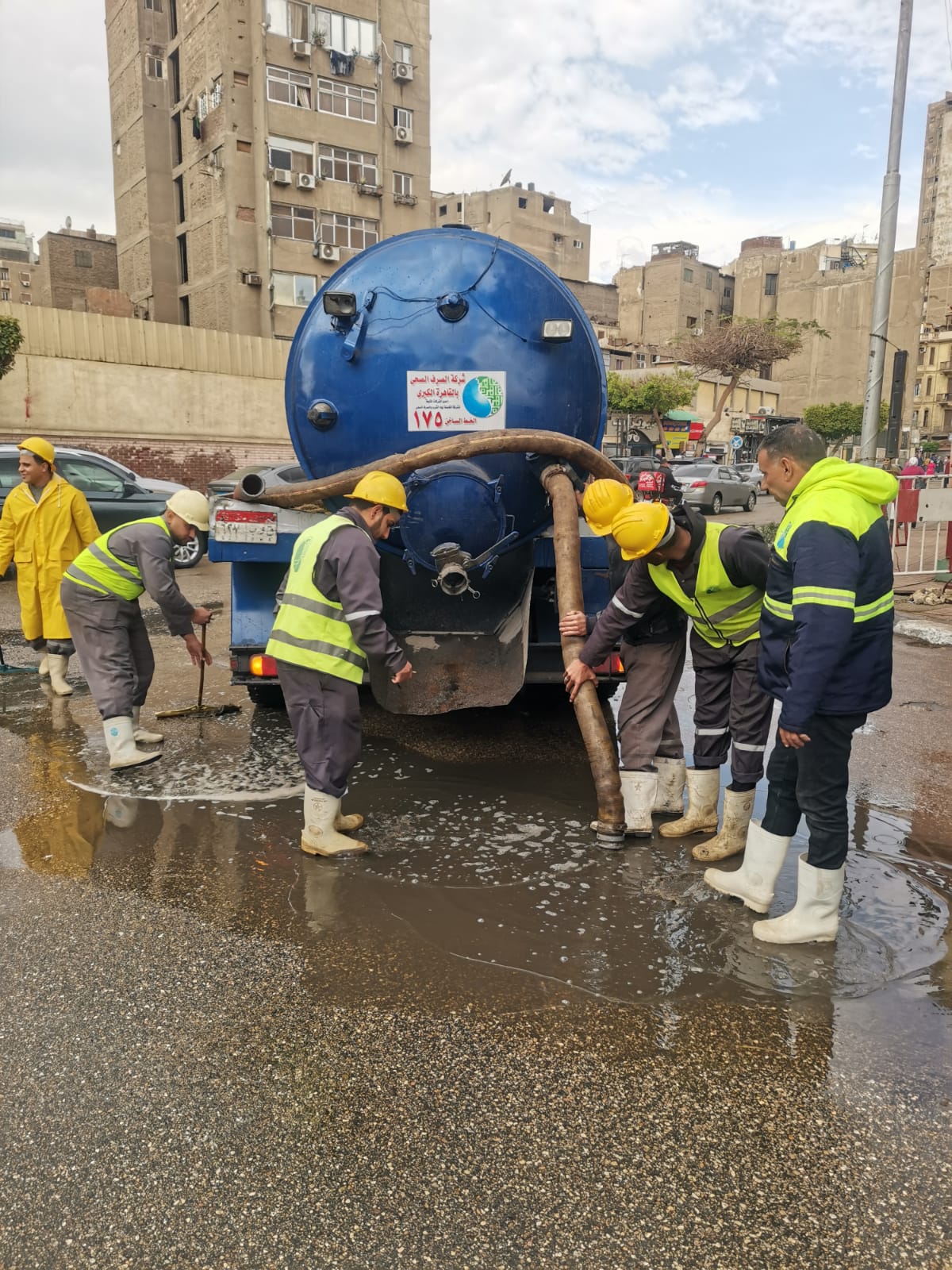 شفط مياه الأمطار بالقاهرة (2)