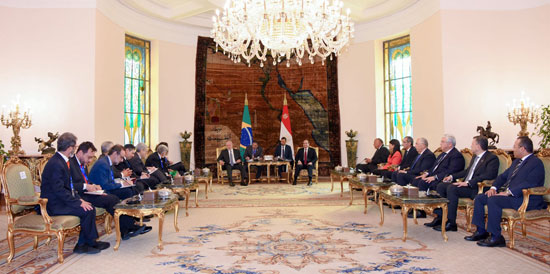 الرئيس عبد الفتاح السيسى و  الرئيس البرازيلي لولا دا سيلفا  (1)