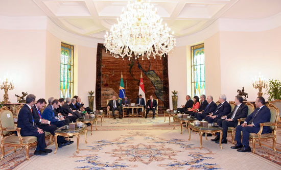 الرئيس عبد الفتاح السيسى و  الرئيس البرازيلي لولا دا سيلفا  (2)