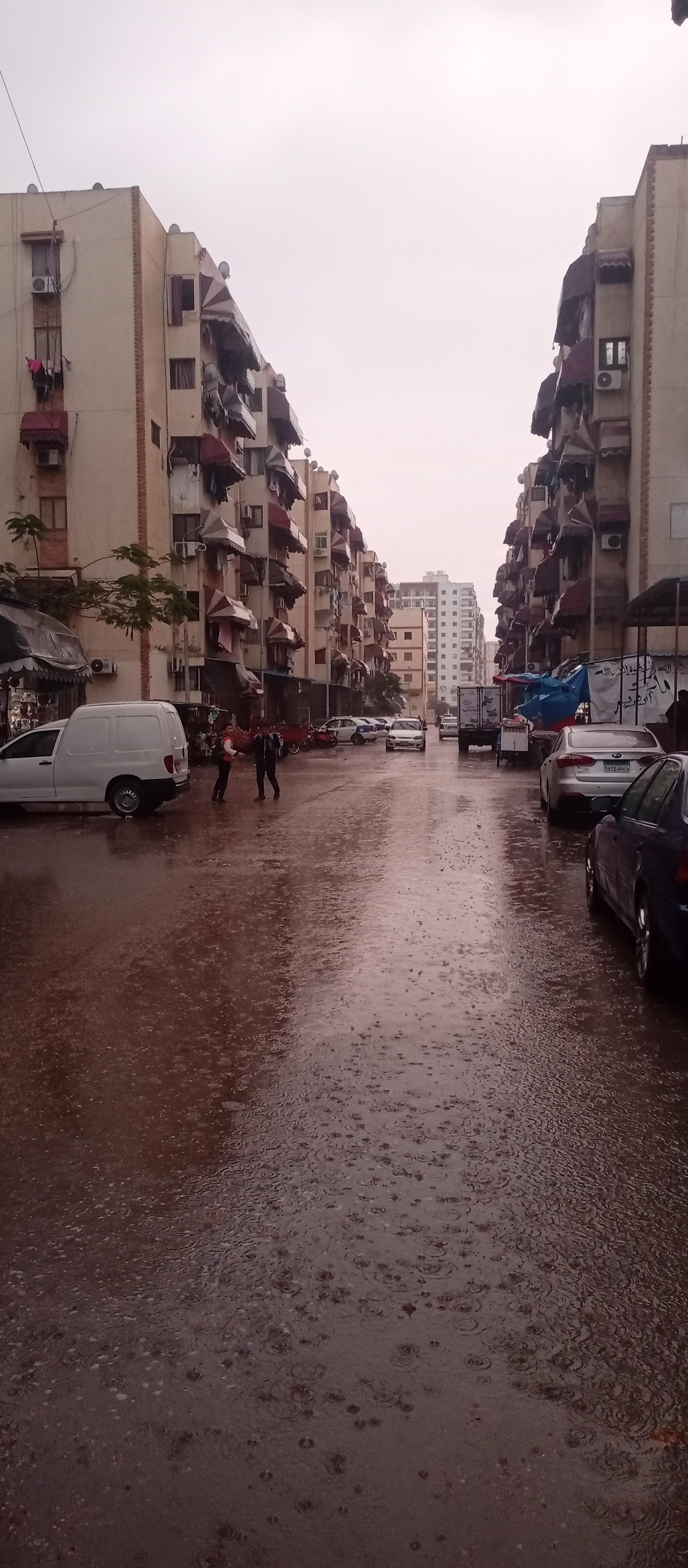 هطول أمطار غزيرة على بورسعيد وبورفؤاد