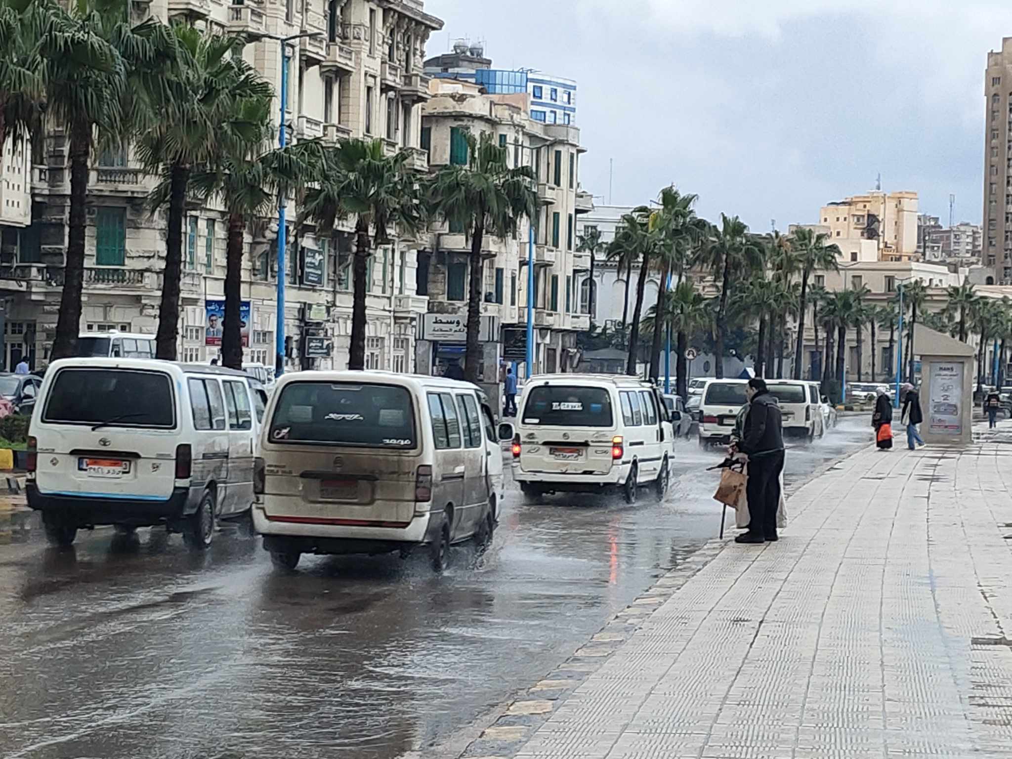 امطار غزيرة وطقس متقلب  في الإسكندرية اليوم