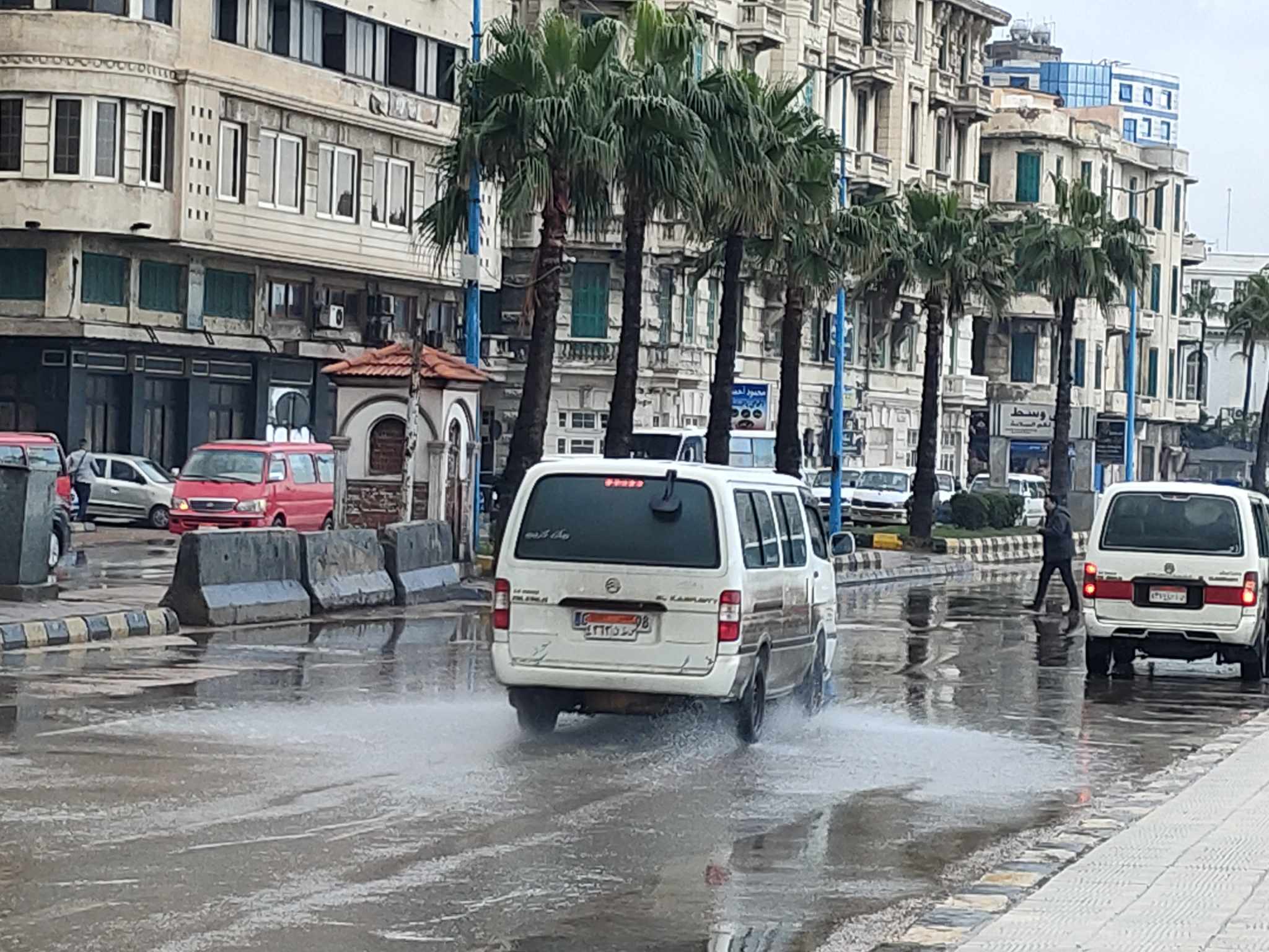 الأمطار الغزيرة في الإسكندرية