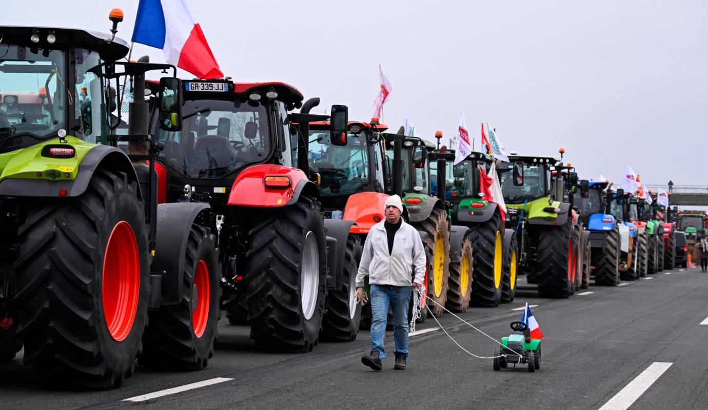 احتجاجات المزارعين في فرنسا