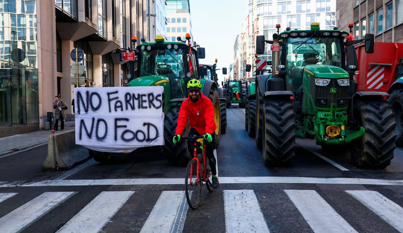 احتجاجات المزارعين في بلجيكا