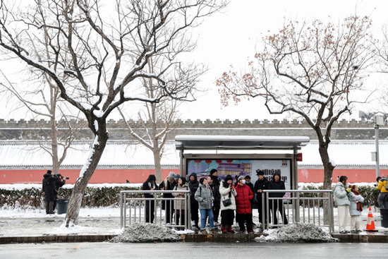 تساقط الثلوج في بكين (6)