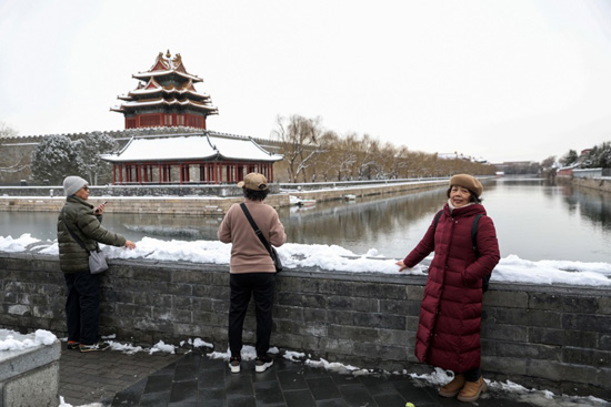 تساقط الثلوج في بكين (3)