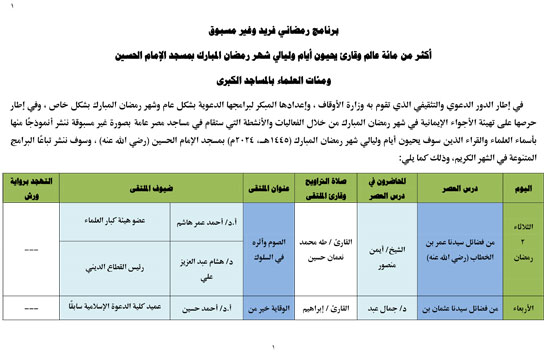 الأنشطة الدعوية (1)