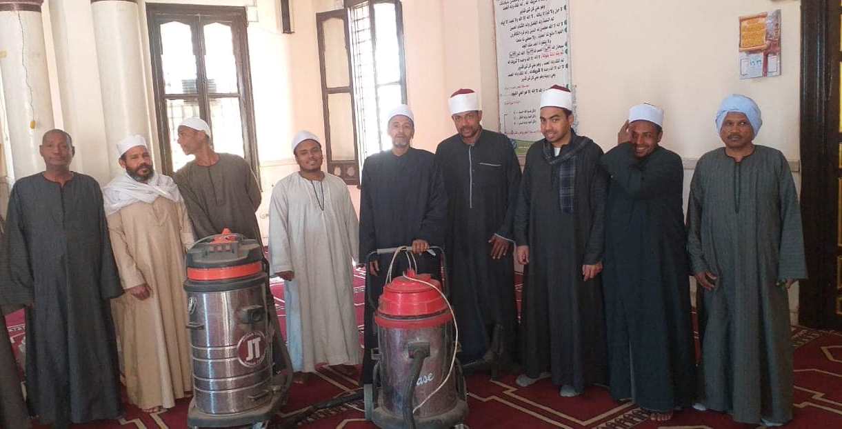 أوقاف الأقصر تنطلق في أكبر حملة نظافة وتعقيم للمساجد