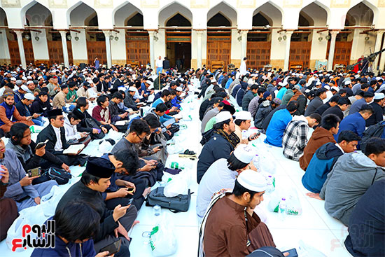 الإفطار الجماعي فى الجامع الأزهر (3)