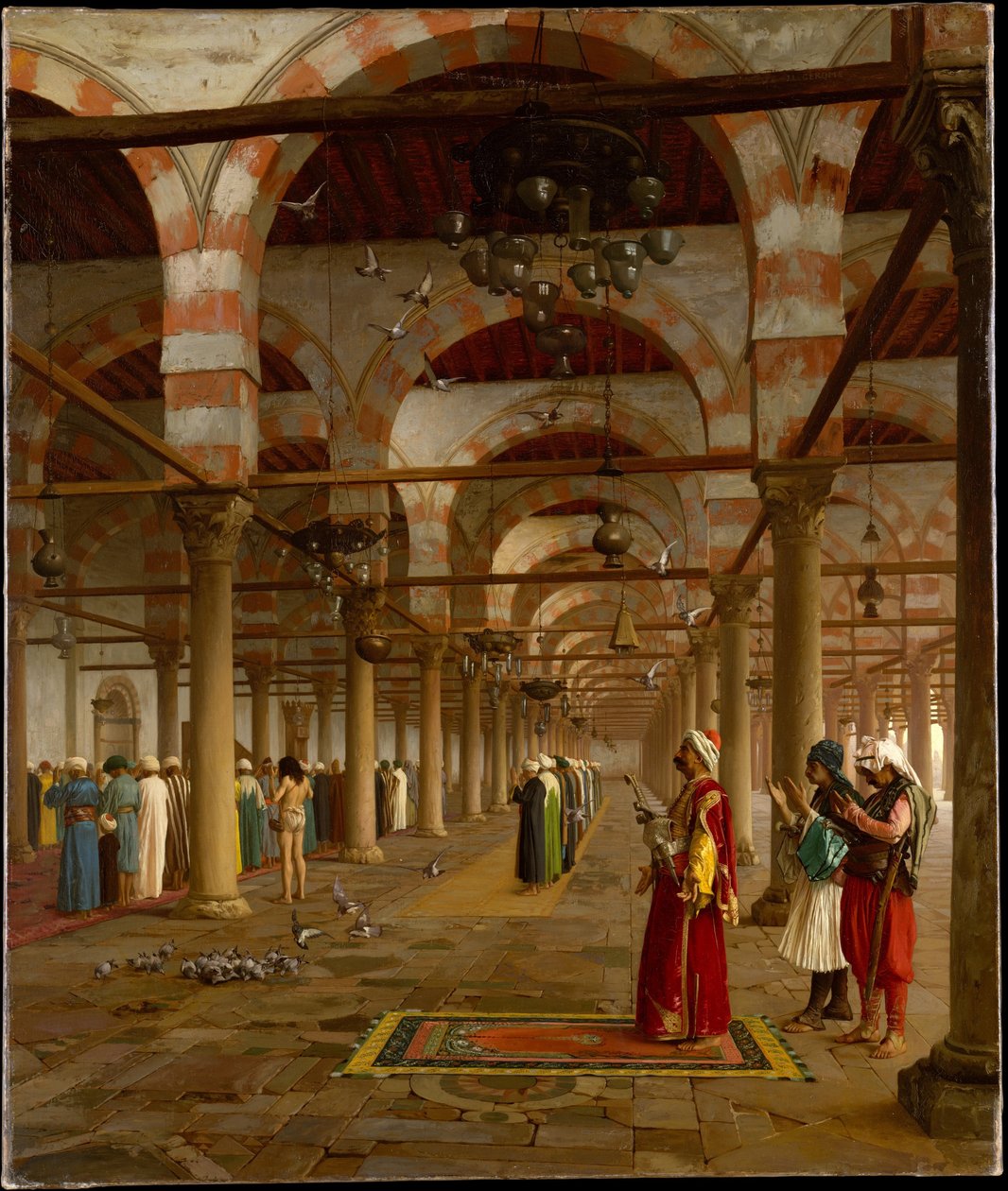 Jean Lon Grme - Prayer in the Mosque - (MeisterDrucke-665499)