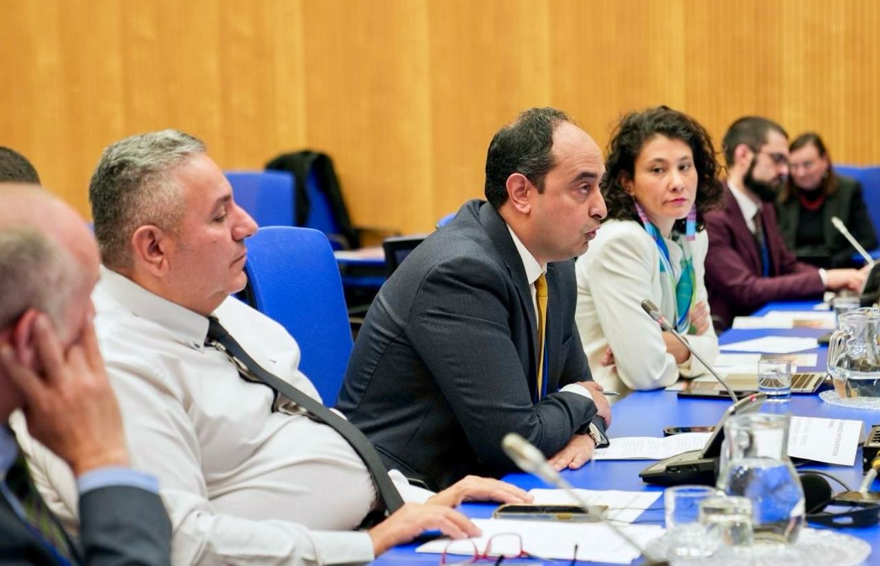 الدكتور عمرو عثمان خلال عرض تجربة مصر فى اجتماعات اللجنة الدولية للرقابة على المخدرات بفيينا