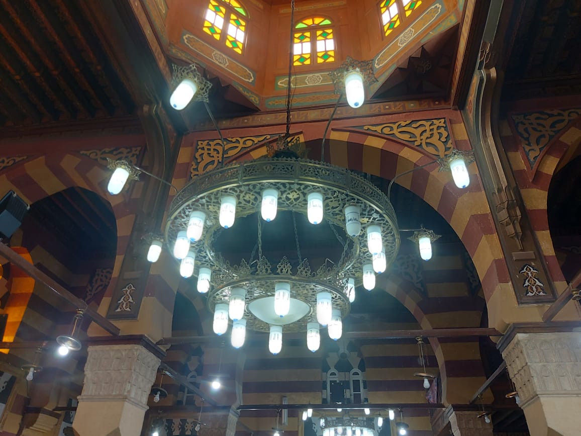 داخل المسجد العباسى فى الاسماعيلية
