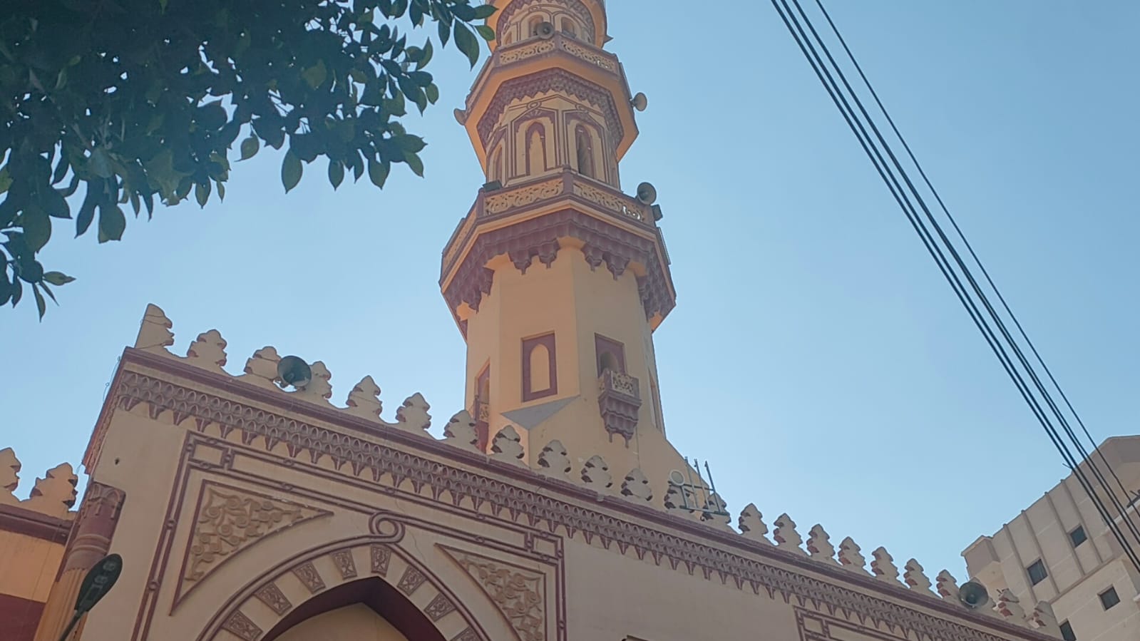 واجهة المسجد الأموي بأسيوط أقدم المساجد التاريخية بأسيوط (1)