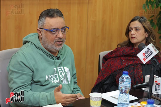 الكاتب عبد الرحيم كمال وعلا الشافعي رئيس تحرير البوكس نيوز