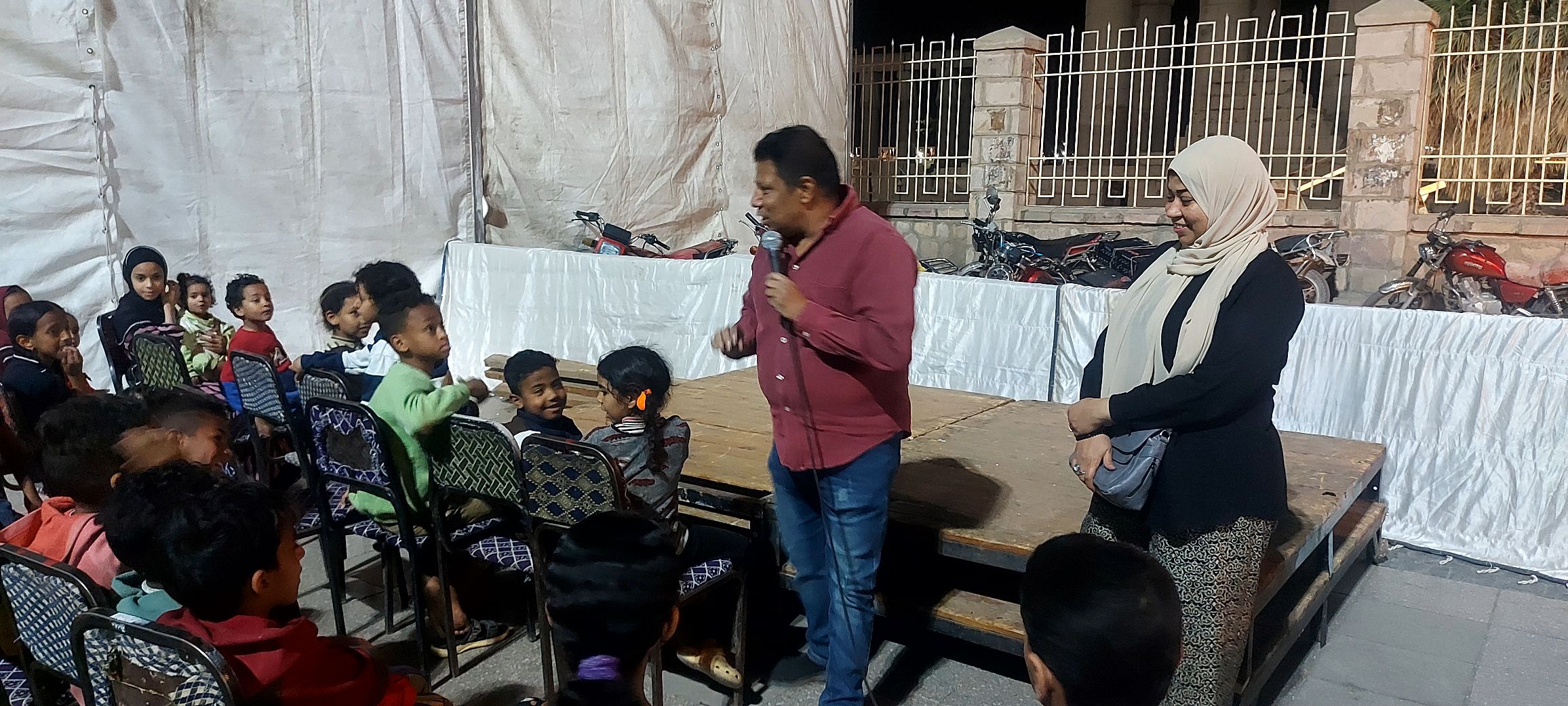فعاليات ورش حكى لدعم الأطفال بساحة أبو الحجاج