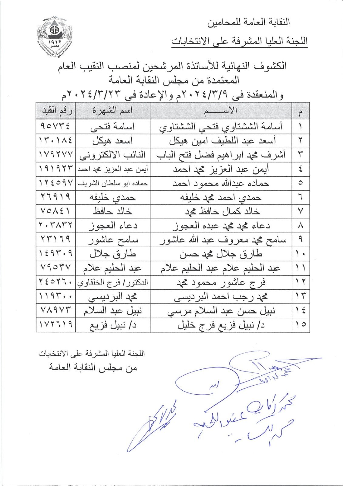 نقابة المحامين