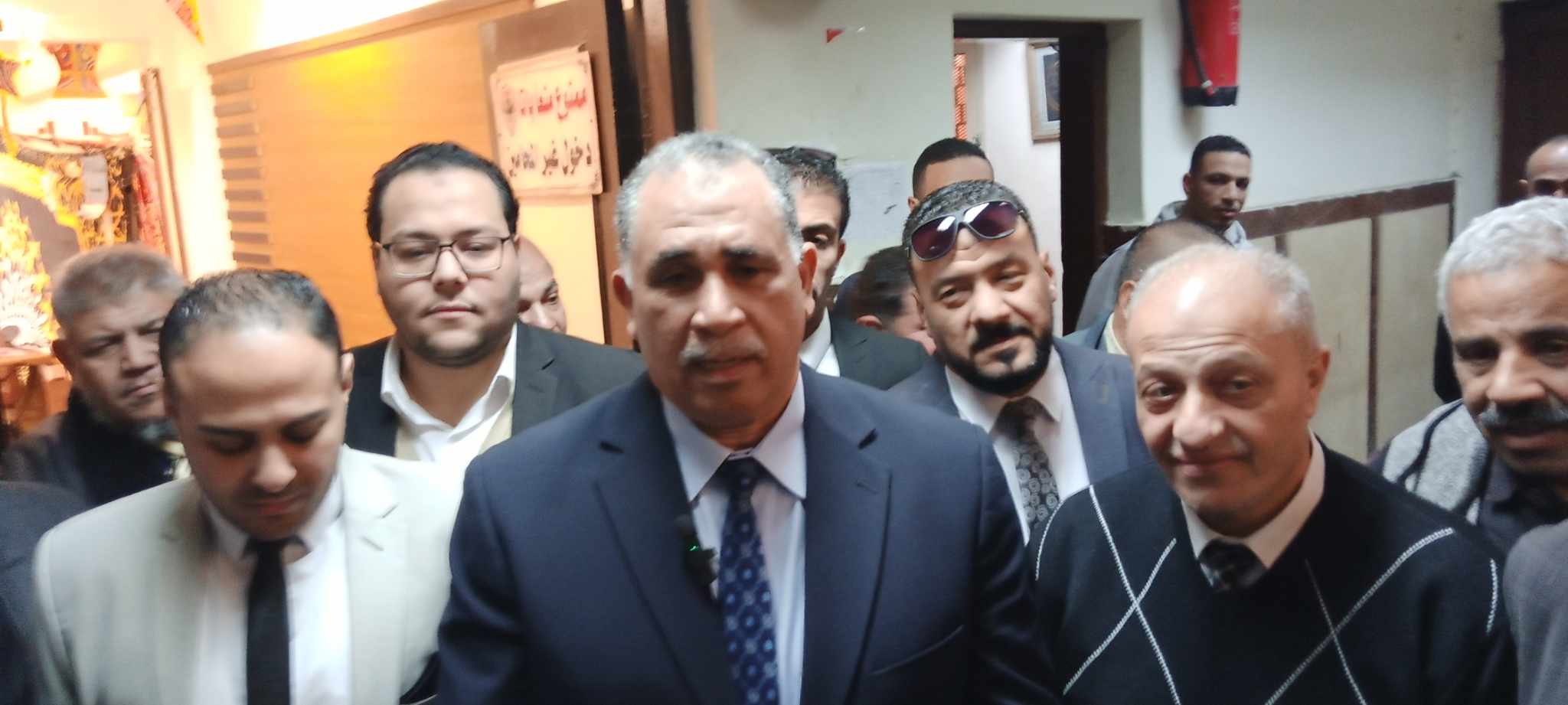 عبد الحليم علام نقيب المحامين أثناء لقائه باليوم السابع