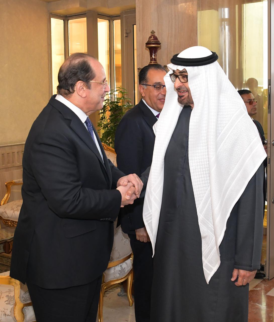 الرئيس عبد الفتاح السيسى والشيخ سمو بن زايد  (6)
