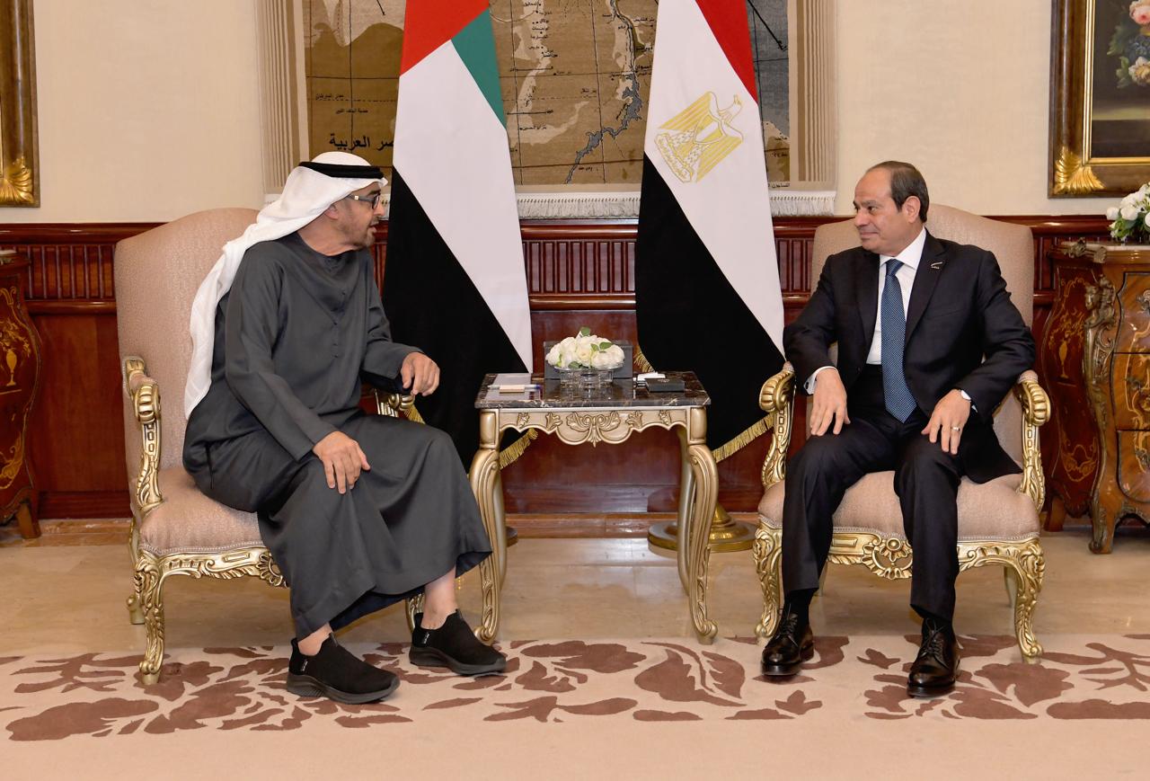الرئيس عبد الفتاح السيسي والشيخ صاحب السمو بن زايد (12)