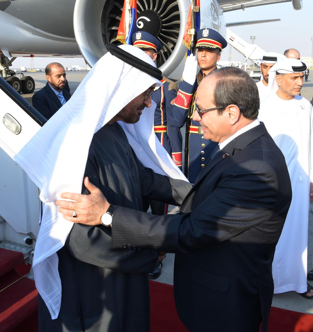 الرئيس عبد الفتاح السيسي والشيخ صاحب السمو بن زايد (8)