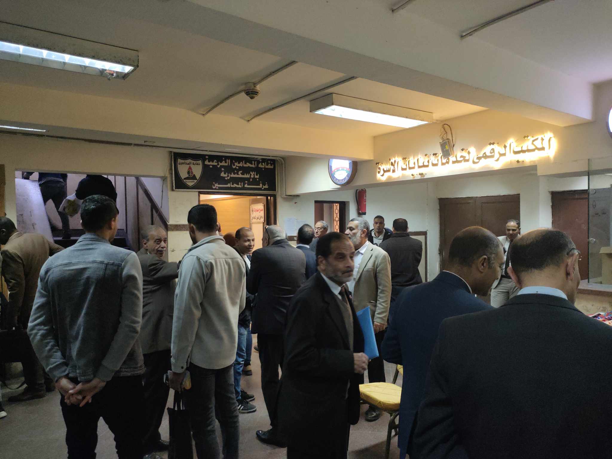 توافد  المحامين  أمام لجان الانتخابات بالإسكندرية