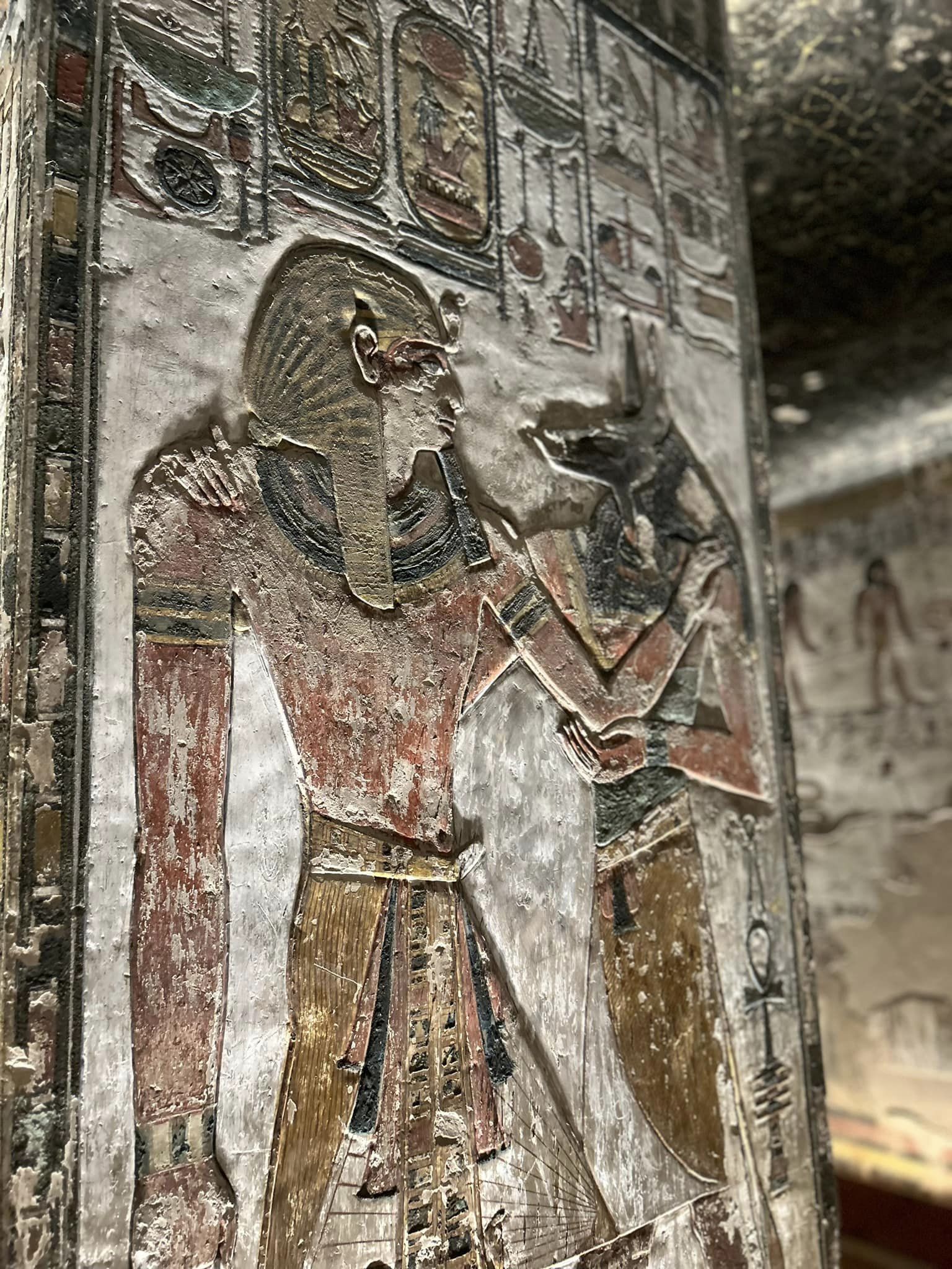 مناظر فرعونية بديعة فى مقبرة سيتى الأول بوادى الملوك