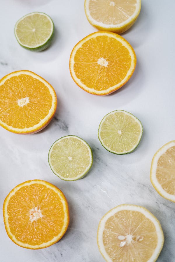 حلقات الليمون والبرتقال
