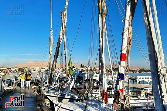 المراكب النيلية متعة لسياح العالم فى الأقصر