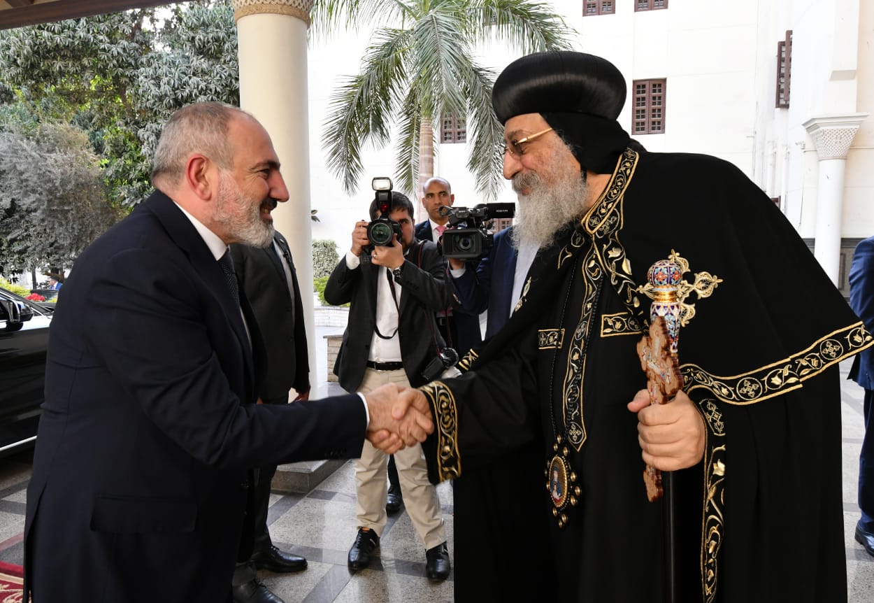 استقبال قداسة البابا لرئيس وزراء أرمينيا