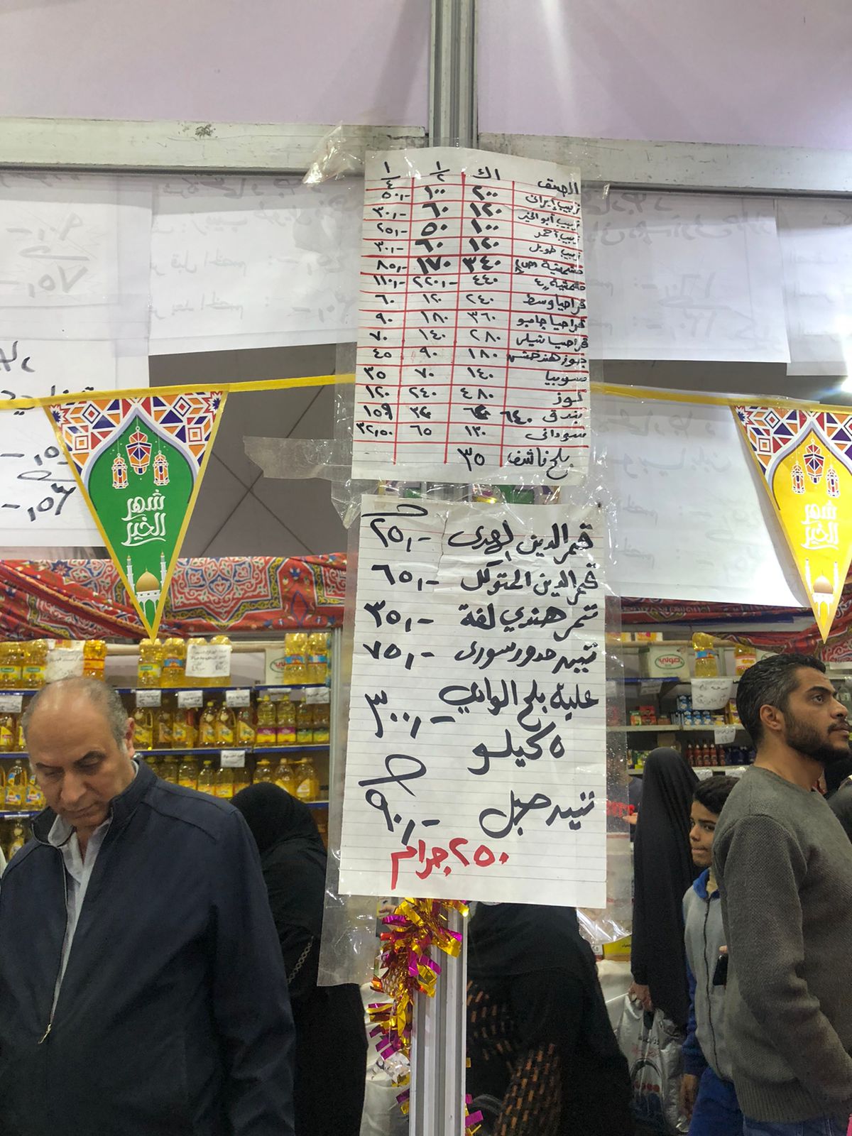 قائمة أسعار ياميش رمضان