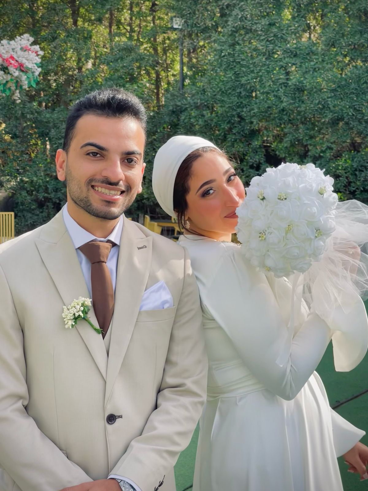 العروسان محمد وآلاء