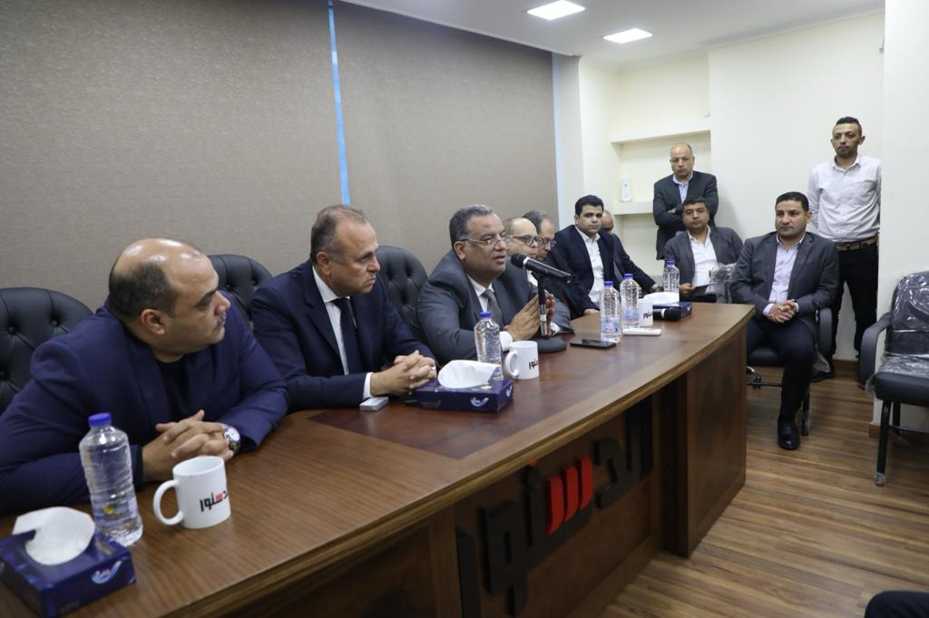 لقاء عمرو الفقى الرئيس التنفيذى للشركة المتحدة للخدمات الإعلامية مع مجالس التحرير 