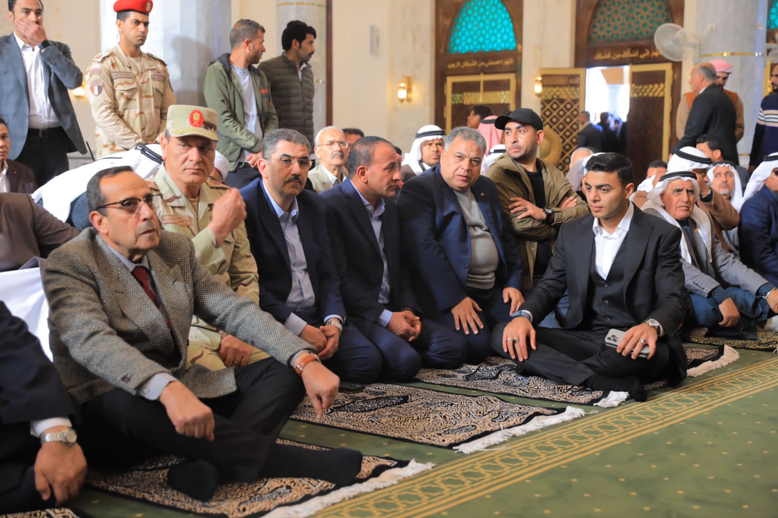 وزير الأوقاف ومحافظ شمال سيناء خلال افتتاح المسجد (2)